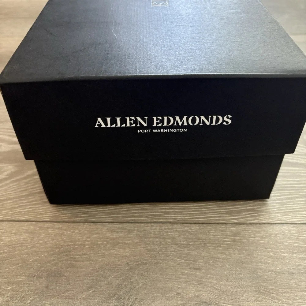 Allen Edmonds Panama Men's Size 8 D Boat Shoes Blue Gray Mix Natural Leather NEW
